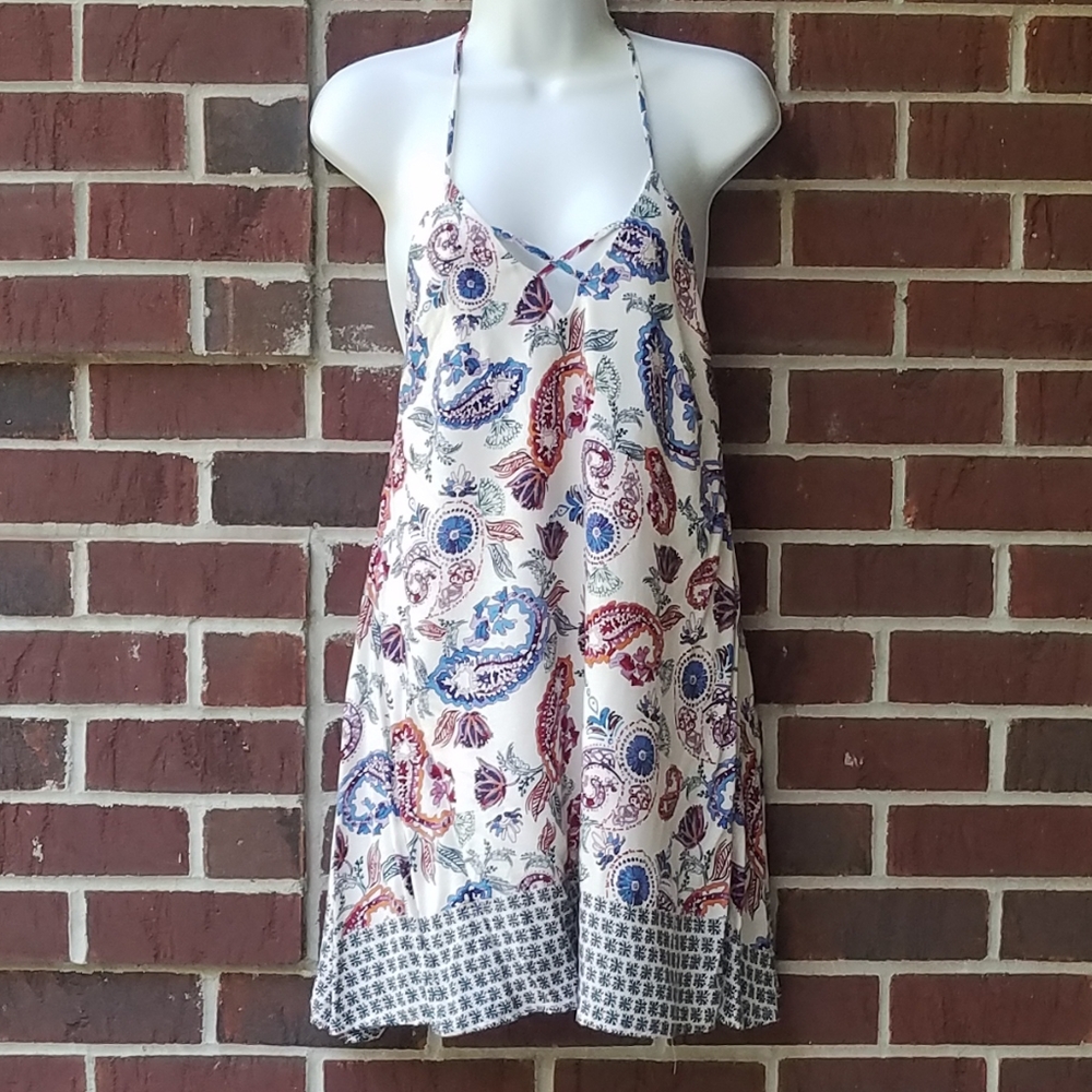Onetheland halter spagetti strap summer dress